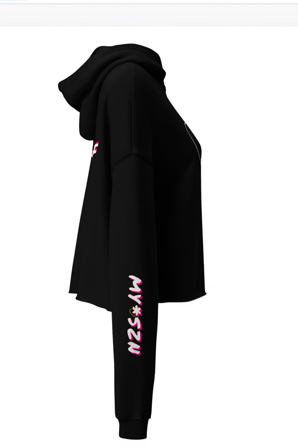 Love Yourself Crop Hoodie