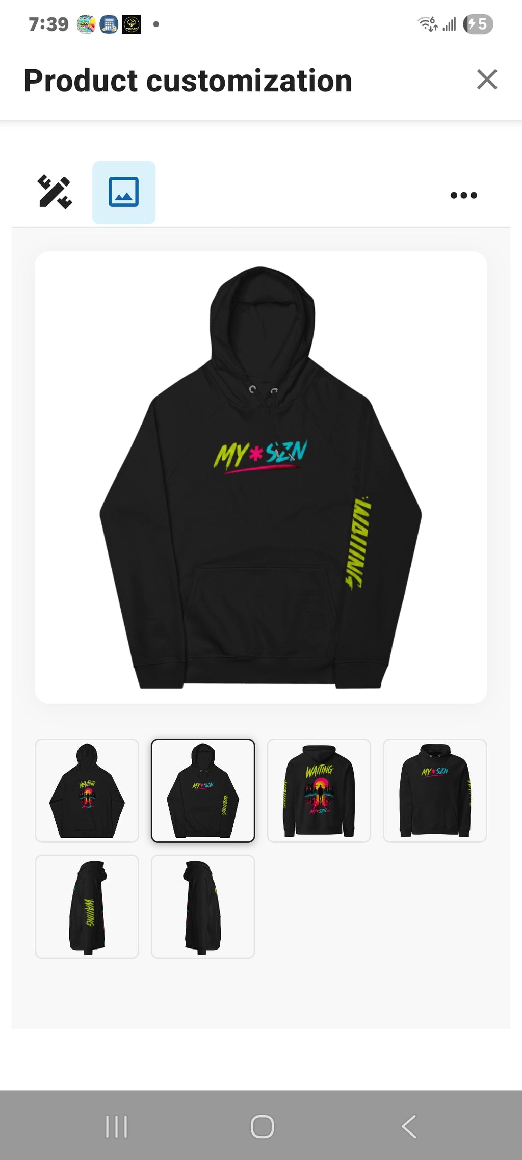 MY*SZN <>WAITING Hoodie